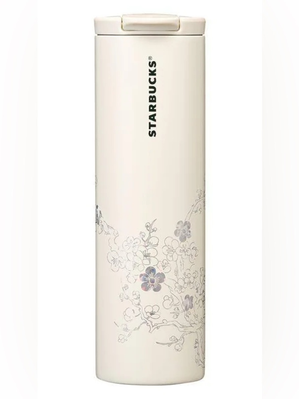 Starbucks Korea 2024 SS Korea Cream Tumbler is a 473ml (16oz / Grande-size) stai